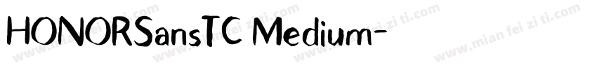 HONORSansTC Medium字体转换